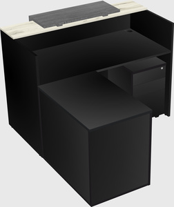 L-shaped modular reception