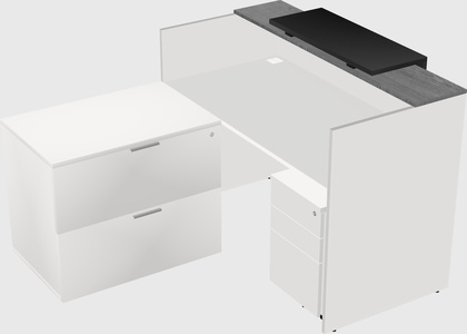 L-shaped modular reception