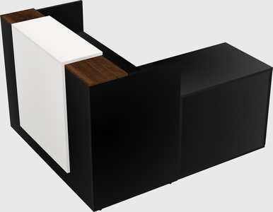 L-shaped modular reception