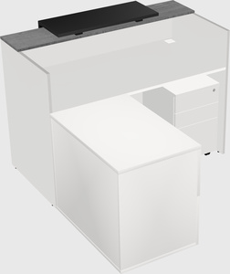 L-shaped modular reception