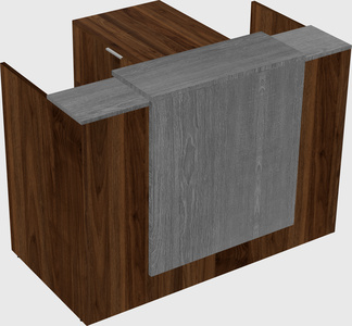 L-shaped modular reception