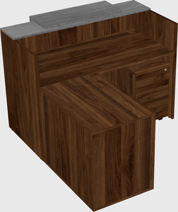 L-shaped modular reception