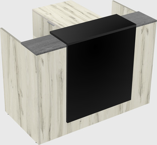 L-shaped modular reception