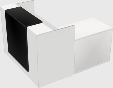 L-shaped modular reception