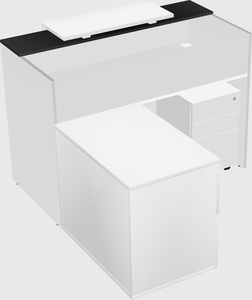 L-shaped modular reception