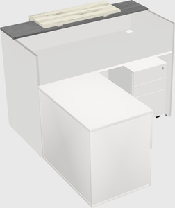 L-shaped modular reception