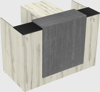 L-shaped modular reception