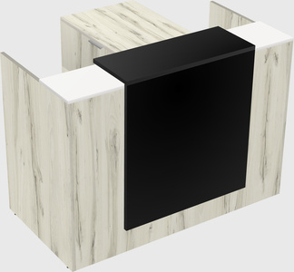 L-shaped modular reception