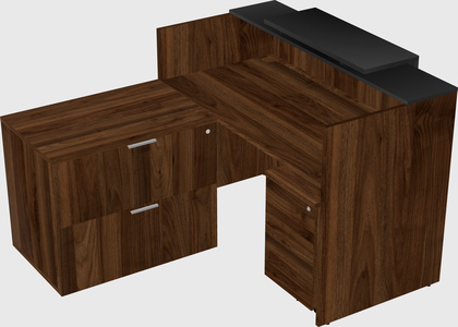 L-shaped modular reception