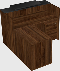 L-shaped modular reception