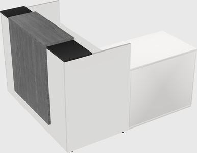 L-shaped modular reception