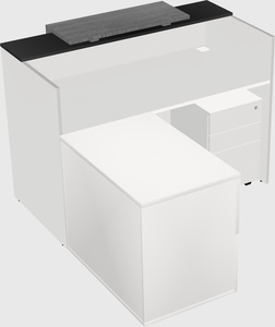 L-shaped modular reception