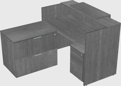 L-shaped modular reception