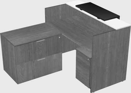 L-shaped modular reception