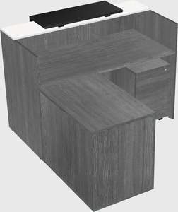 L-shaped modular reception