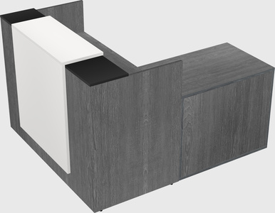 L-shaped modular reception