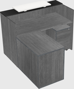 L-shaped modular reception