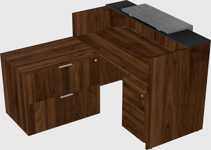 L-shaped modular reception