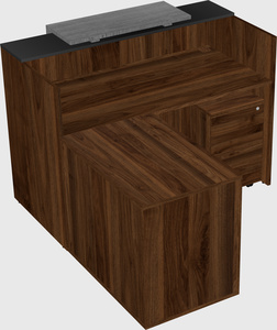 L-shaped modular reception