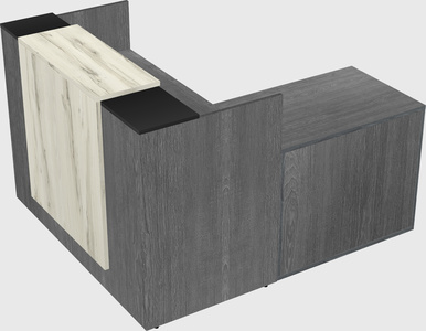 L-shaped modular reception