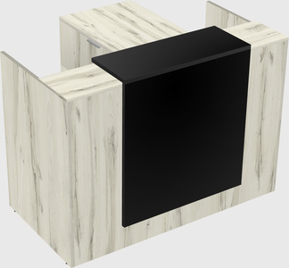 L-shaped modular reception
