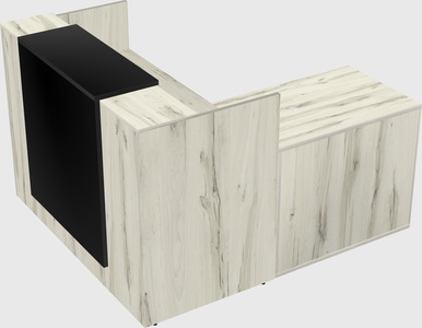 L-shaped modular reception
