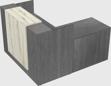 L-shaped modular reception