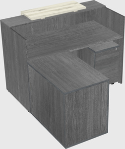 L-shaped modular reception