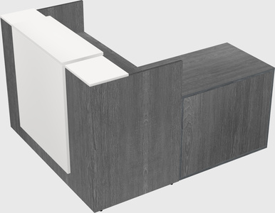 L-shaped modular reception