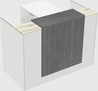 L-shaped modular reception