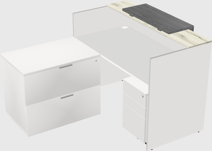 L-shaped modular reception