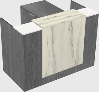 L-shaped modular reception