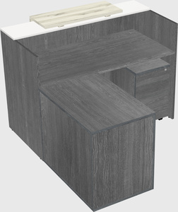 L-shaped modular reception