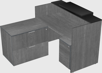 L-shaped modular reception
