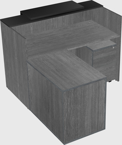 L-shaped modular reception