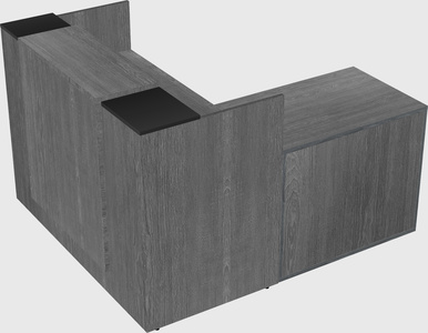 L-shaped modular reception