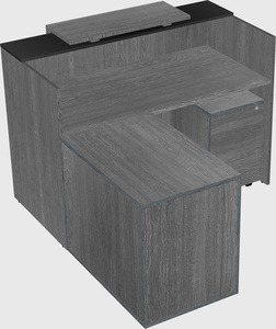 L-shaped modular reception