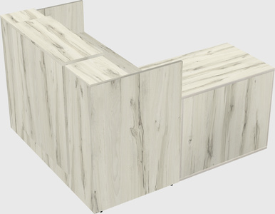 L-shaped modular reception