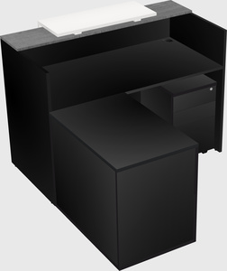 L-shaped modular reception