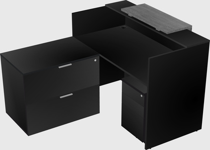 L-shaped modular reception