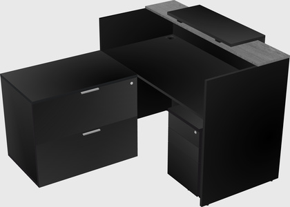 L-shaped modular reception