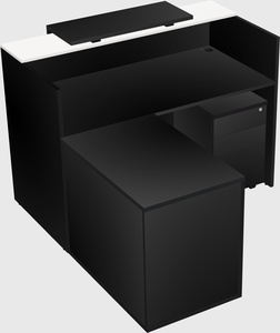 L-shaped modular reception