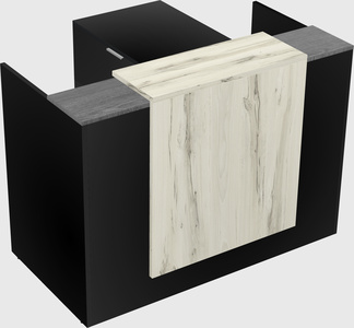 L-shaped modular reception