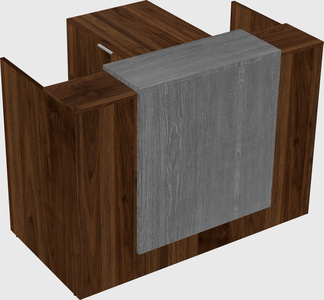L-shaped modular reception