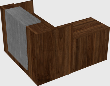 L-shaped modular reception