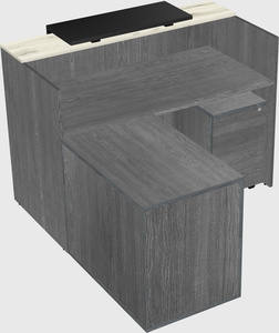 L-shaped modular reception