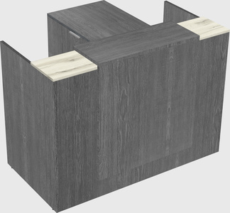 L-shaped modular reception
