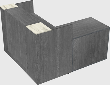 L-shaped modular reception