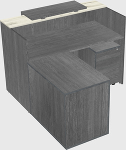 L-shaped modular reception
