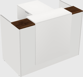 L-shaped modular reception